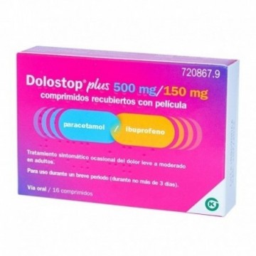 DOLOSTOP PLUS 500 MG/150 MG...