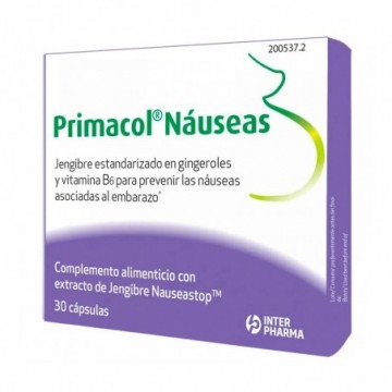 Primacol Náuseas 30 Cápsulas