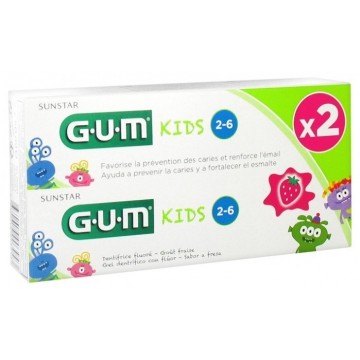 Gum Kids Gel Dentífrico 2 x...